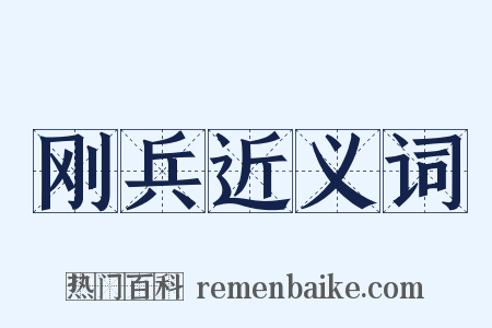 刚兵近义词是什么意思的图片